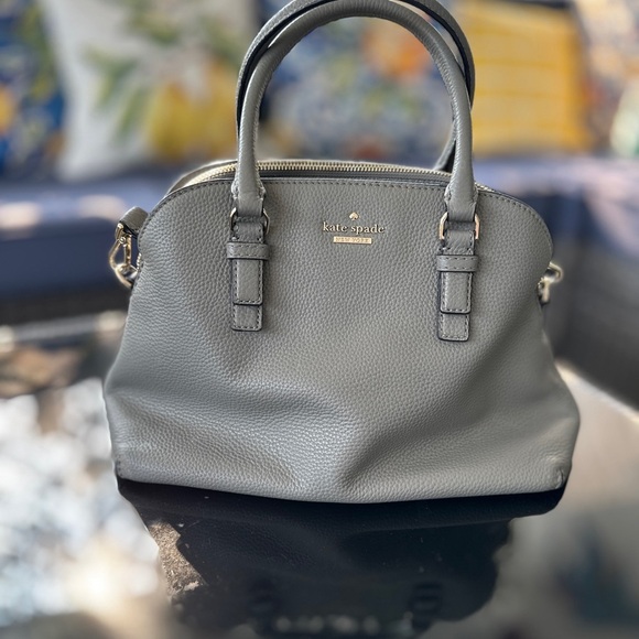 Kate Spade Taupe Leather Satchel - Picture 5 of 7